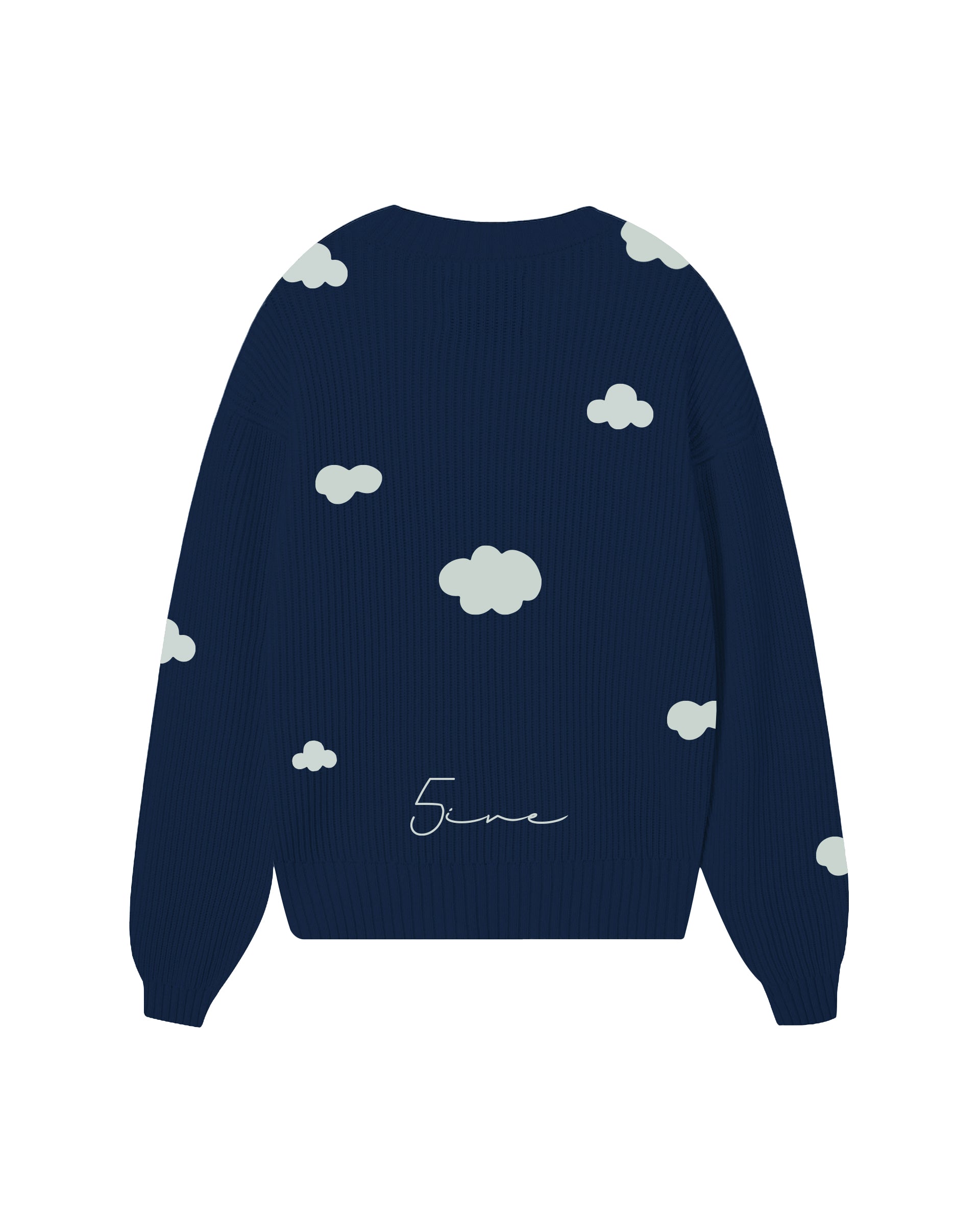 5 Clouds Script Sweater