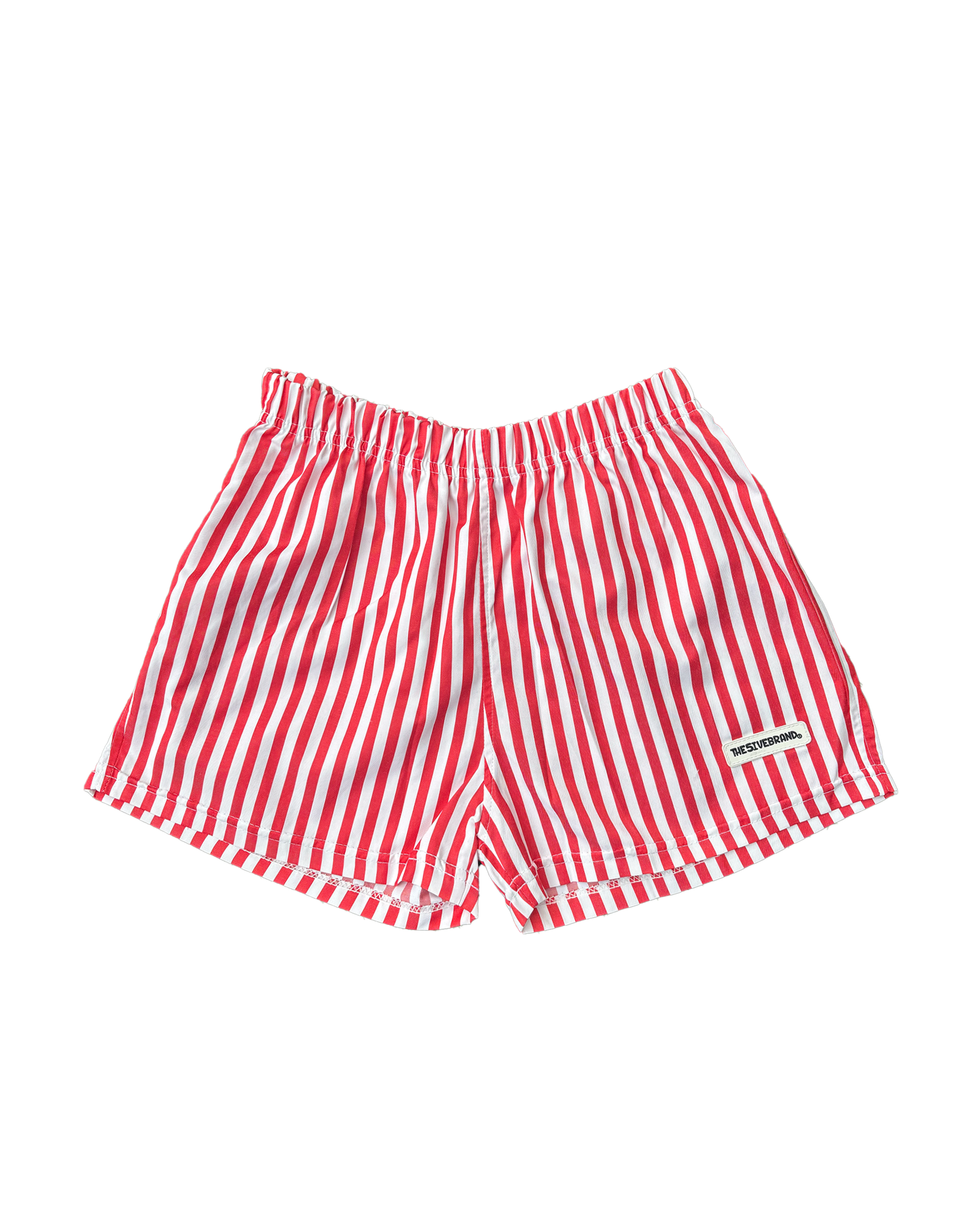 striped Short Rojo Mujer